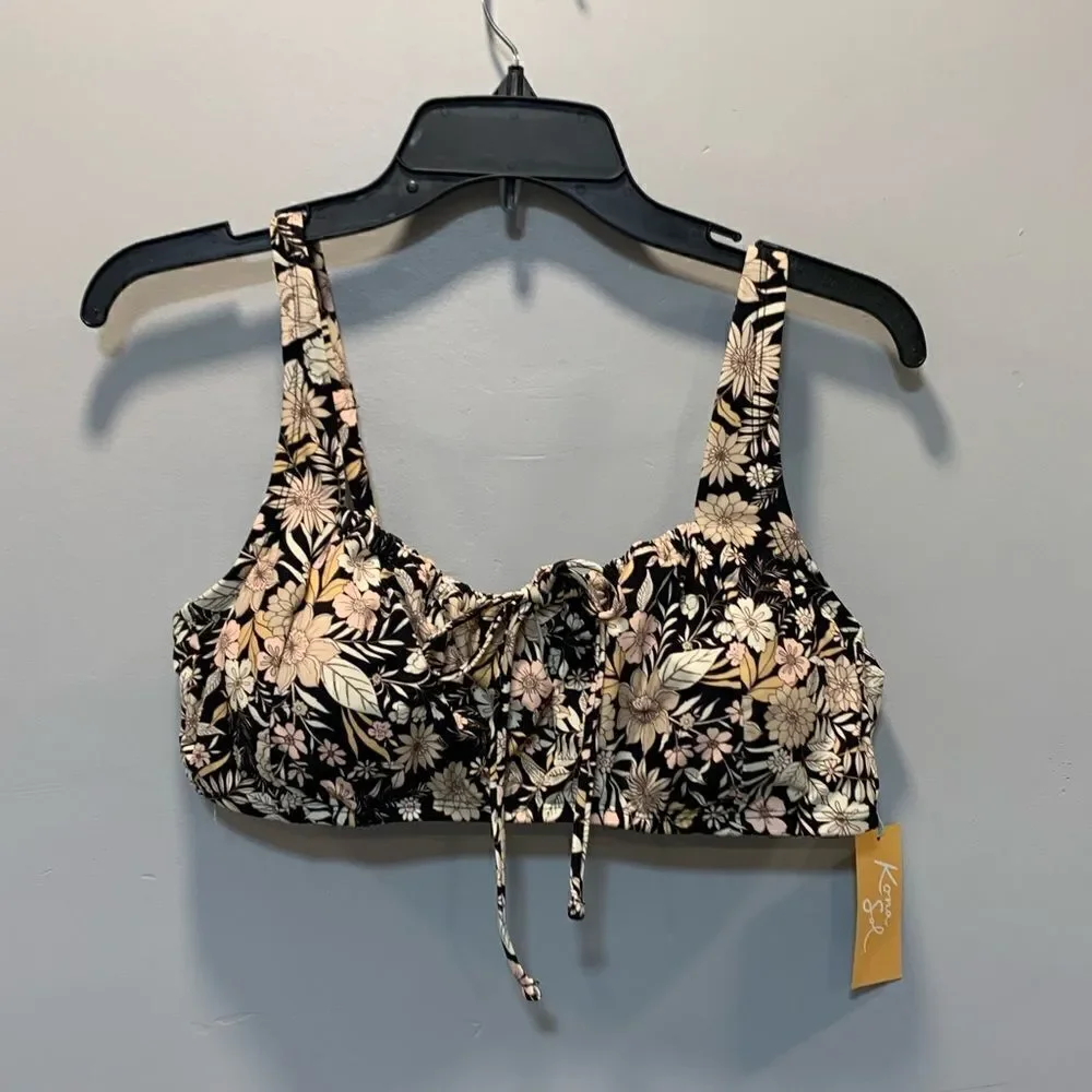 Kona sol floral Swim bikini top